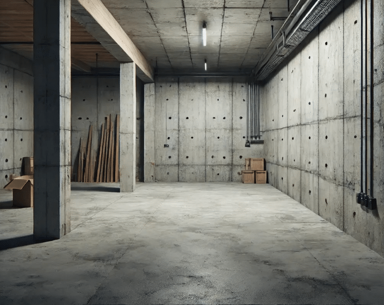 Gray basement